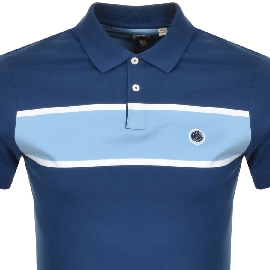 Alternative Image for ProductPretty Green Lloyd Short Sleeved Polo T Shirt Blue2